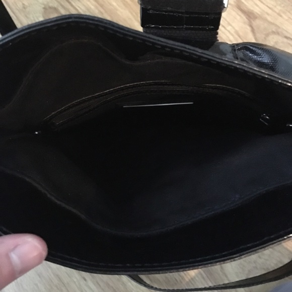 Jessica Simpson small black clutch with strap - Picture 6 of 6